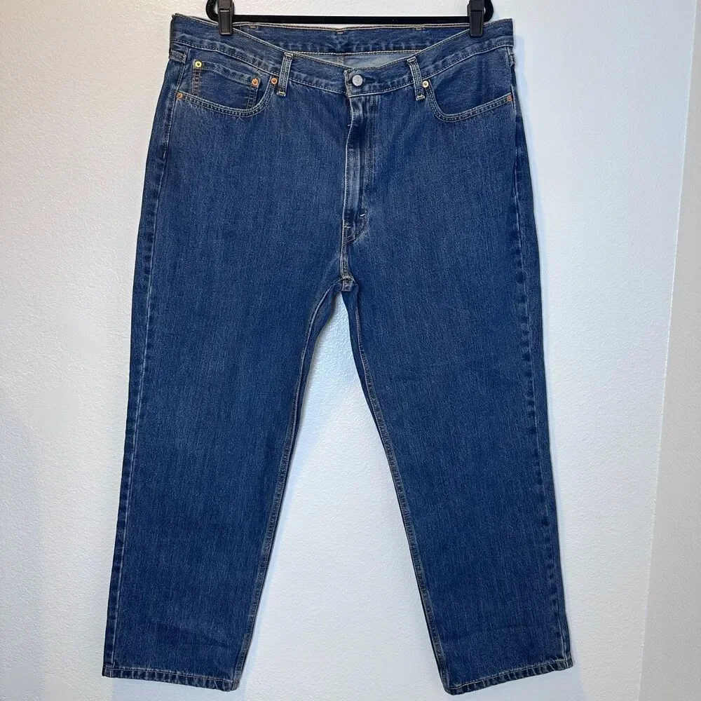 Levi's 550 Jeans Mens 42x30 Relaxed Fit Straight Denim Modern Casual‎ Work